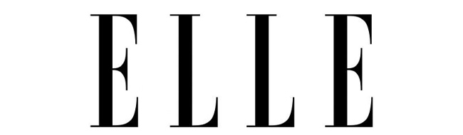 This a the logo for Elle Magazine. Its deign is all caps in a serif font